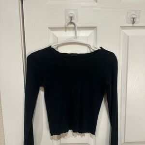 Brandy Melville navy long sleeve, fitted + soft